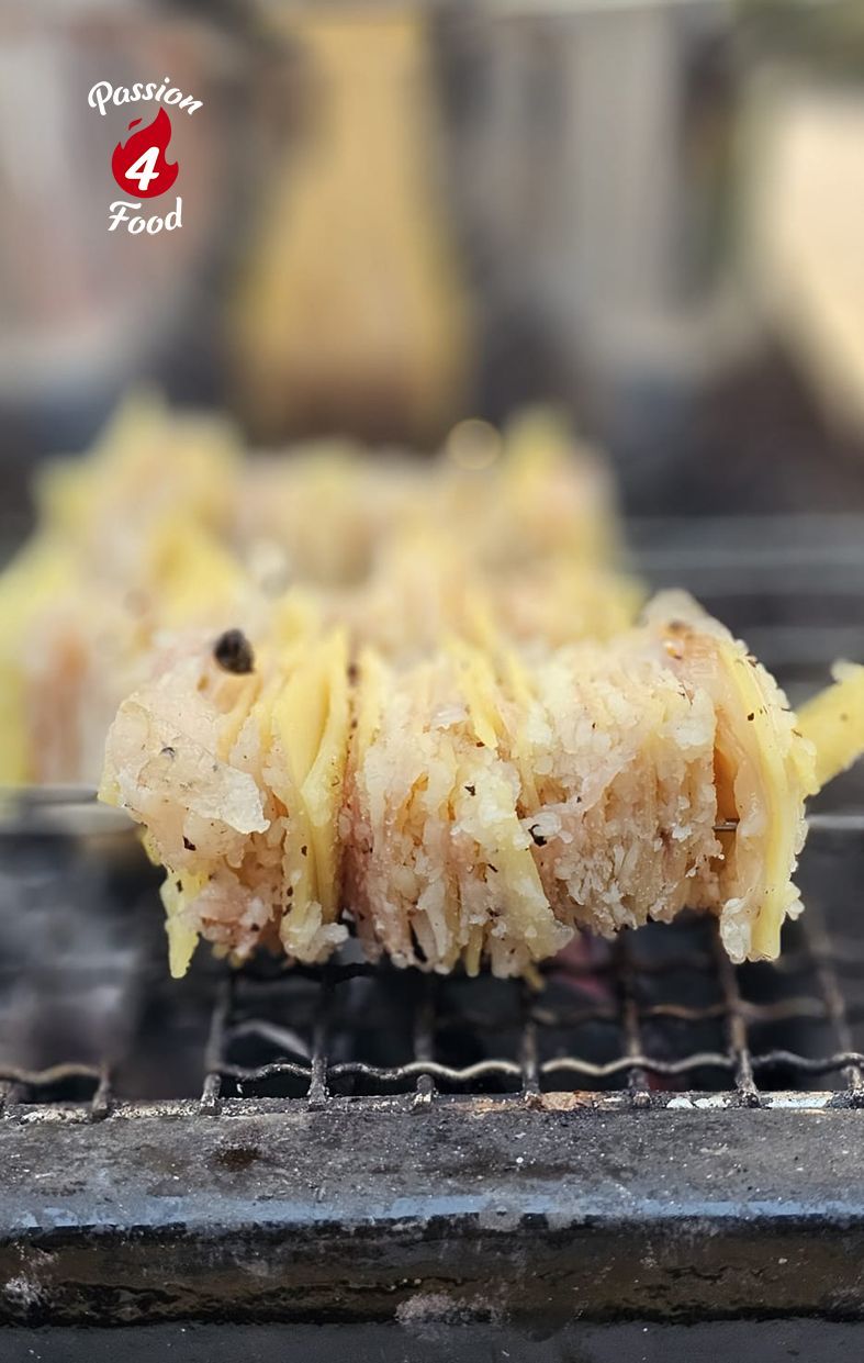 Carbonaraspiesjes van de BBQ