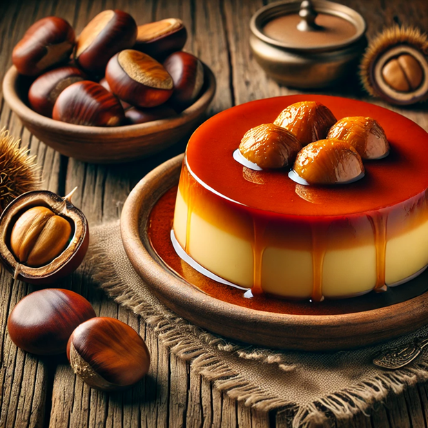 Flan de Castañas Flan de Castañas