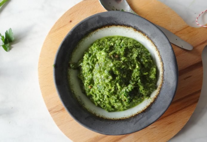 Dillepesto met ansjovis Dillepesto met ansjovis
