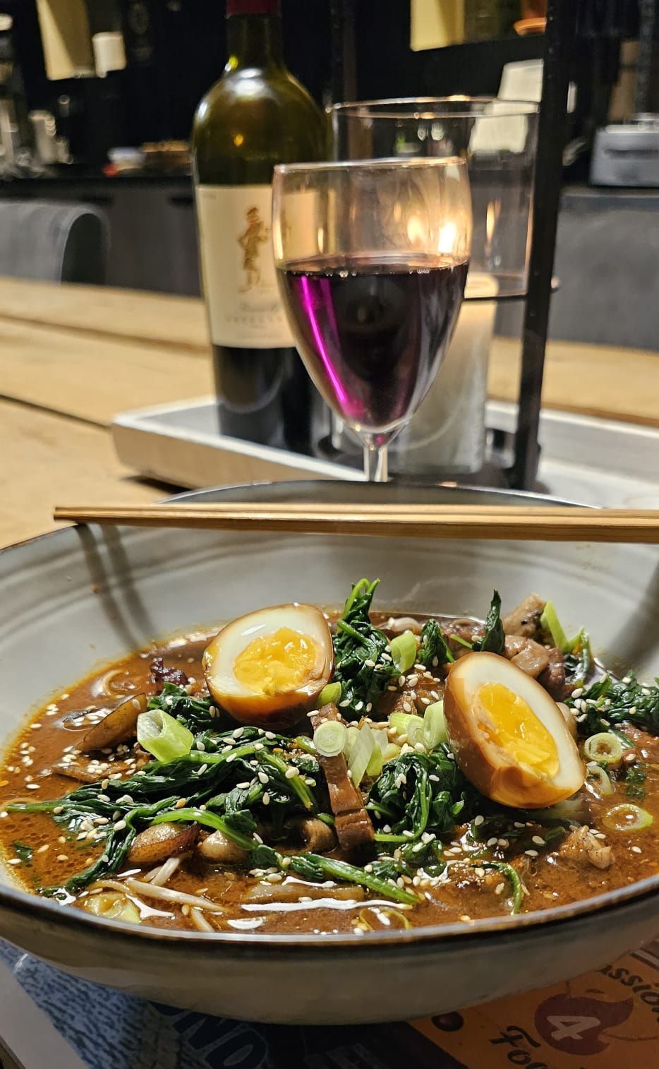 Miso-Ramen met paddestoelen
