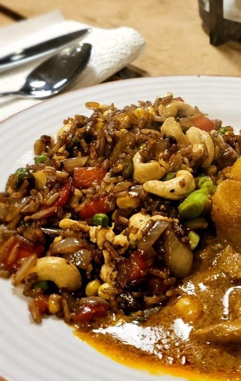 Gebakken Thaise Vegetarische Rijst