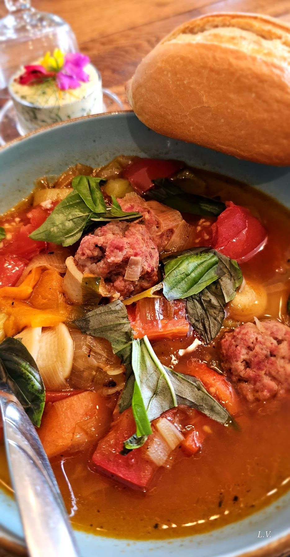 Gegrilde Italiaanse Groentensoep