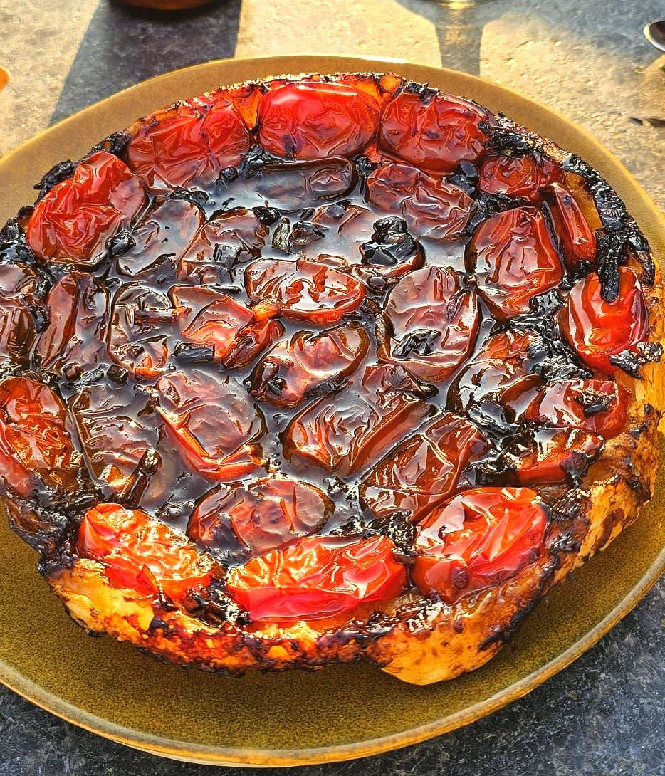 Tarte Tatin met Tomaatjes