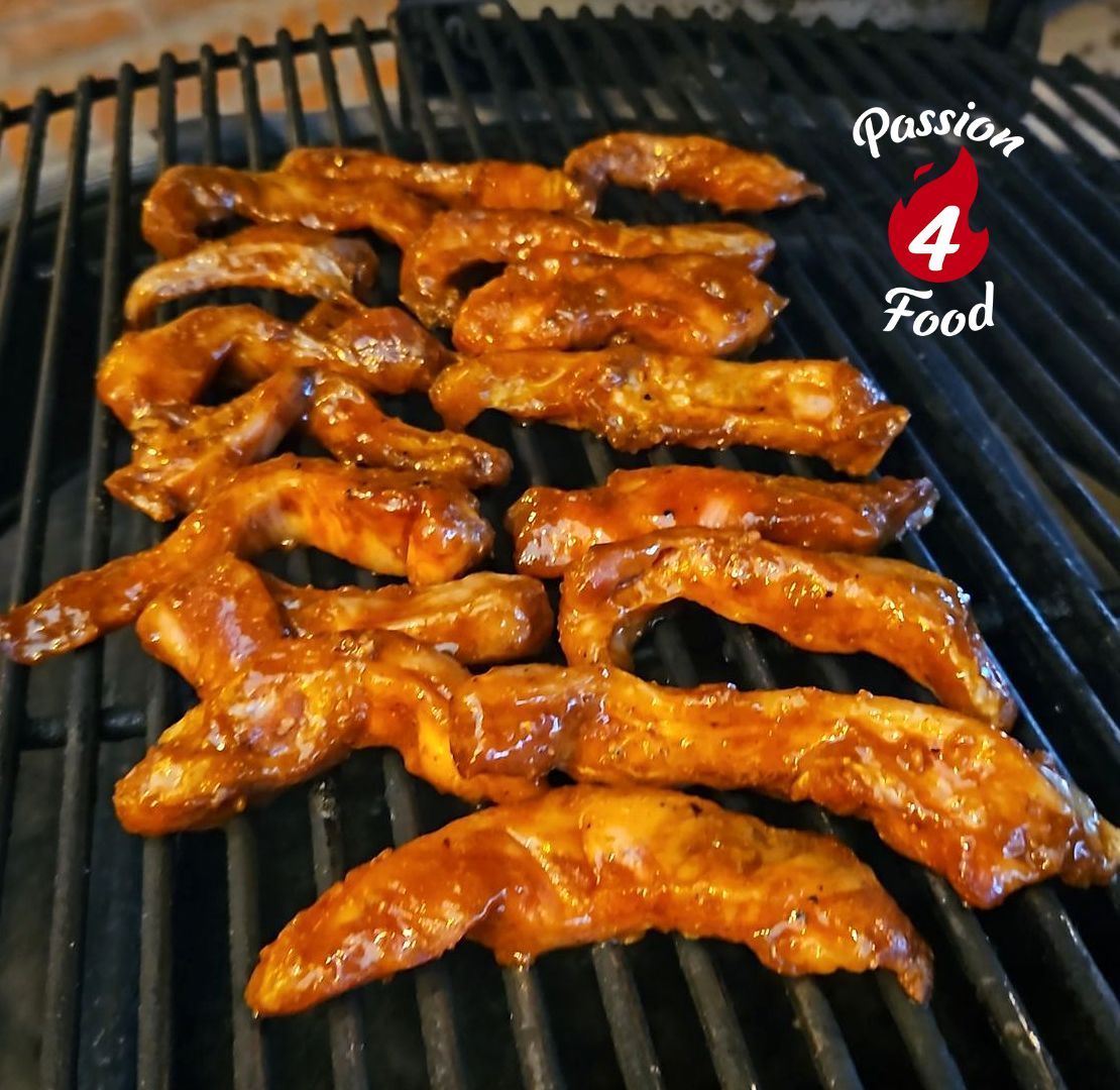 Aziatische Iberico Ribfingers Aziatische Iberico Ribfingers op de Kamado Joe