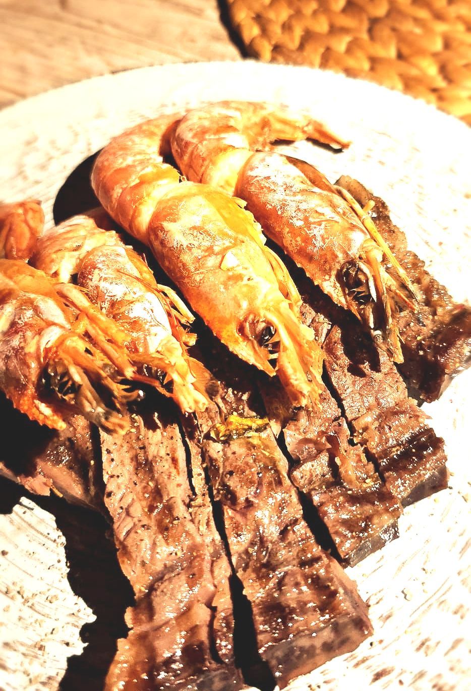 Surf & Turf Cote de Boeuf en Garnalen