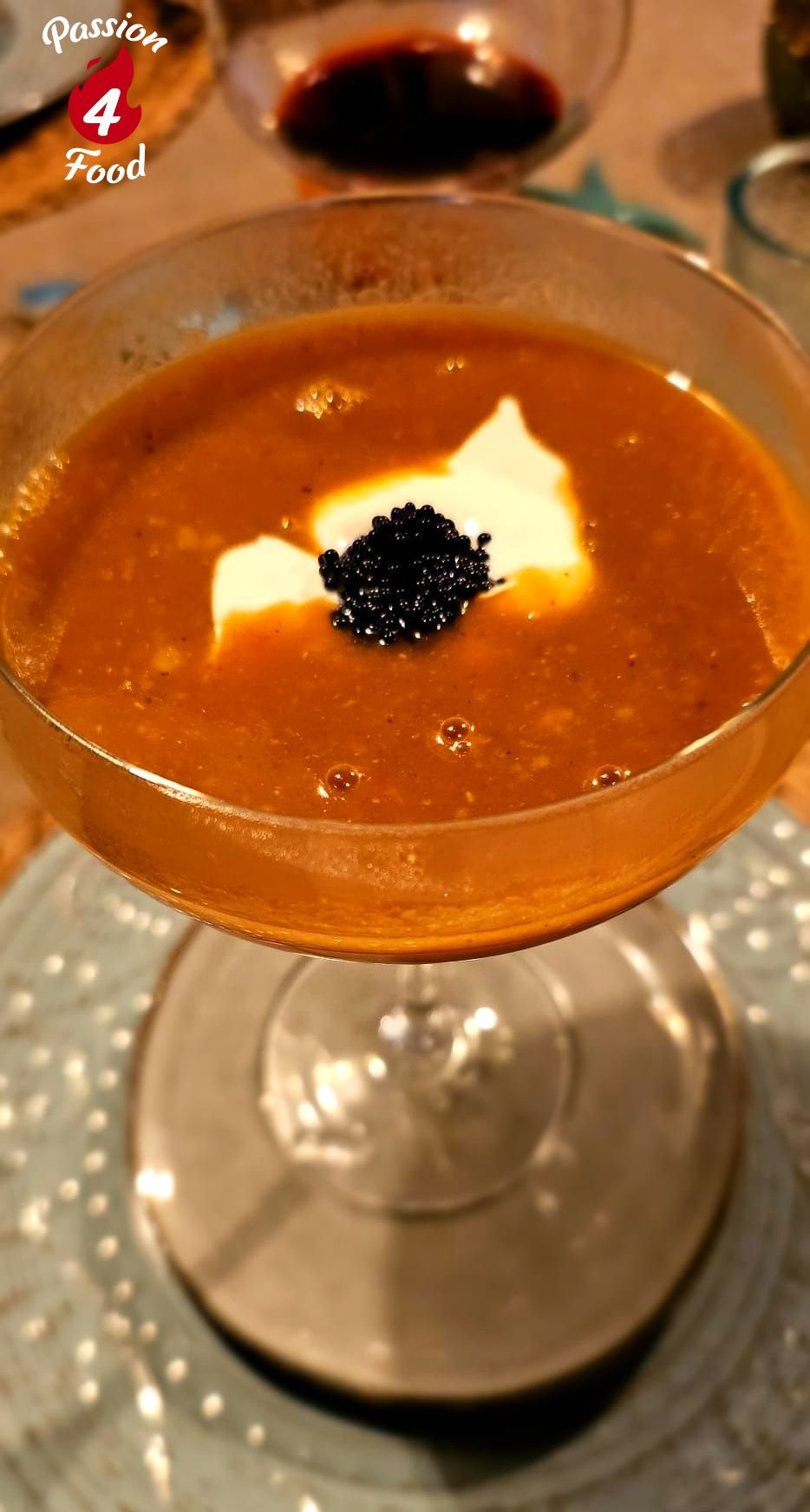 Bisque met tartaarcreme van gamba's