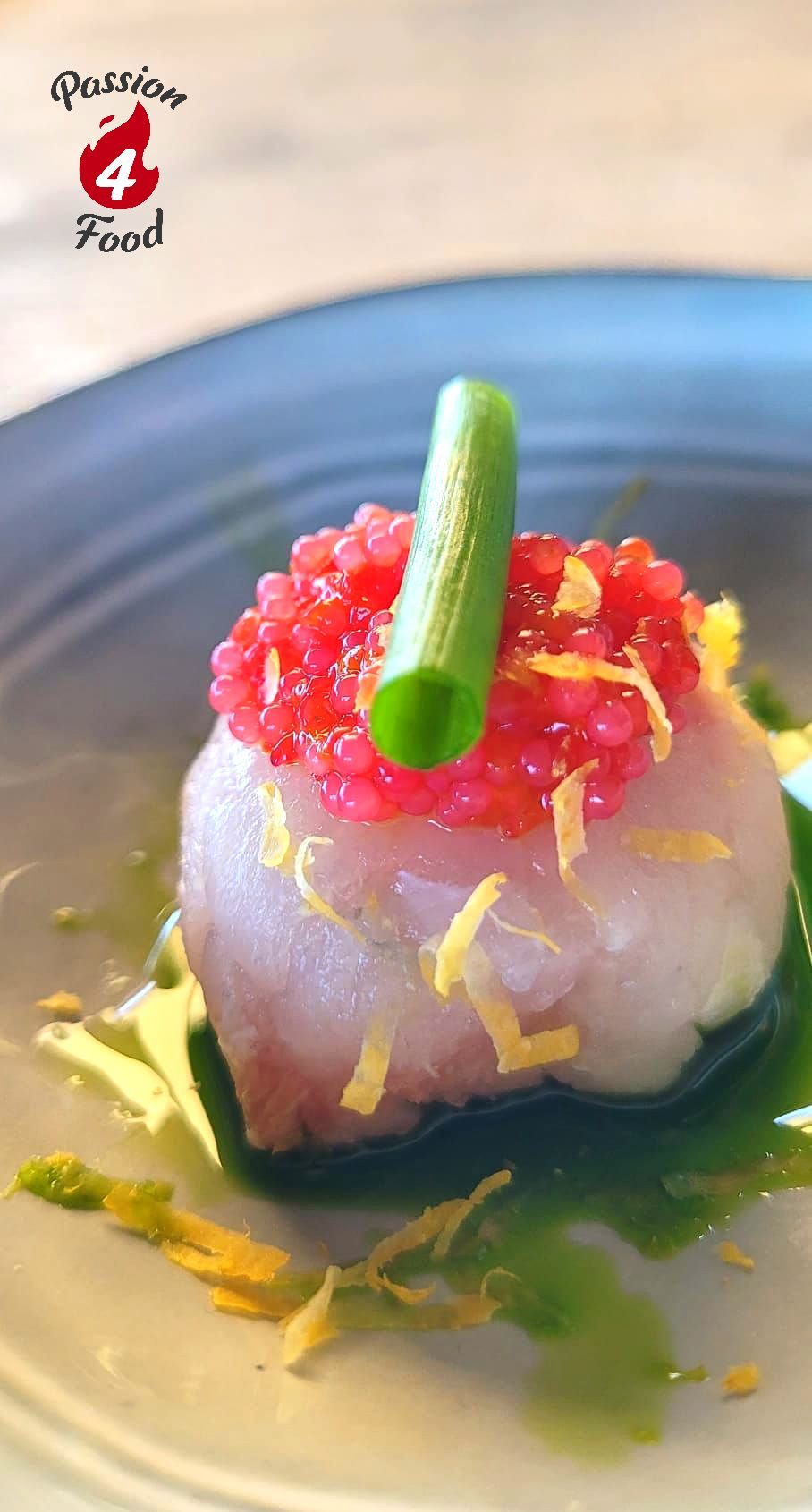 Barramundi Tartaar met Bieslook en Forelkaviaar