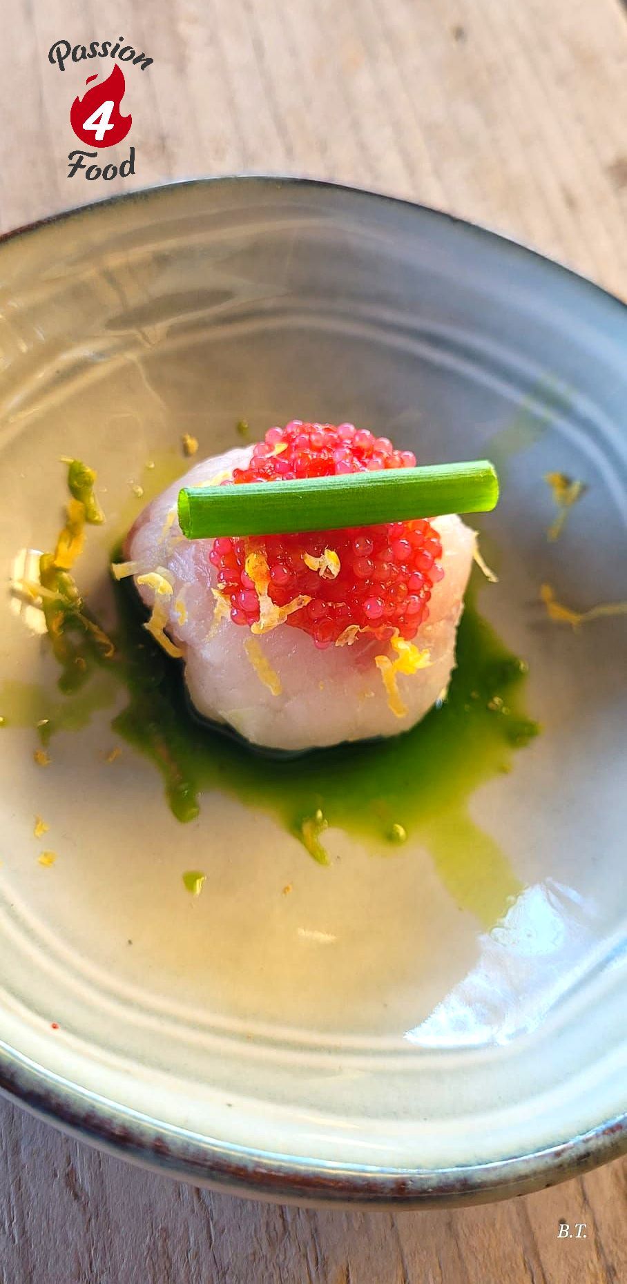 Barramundi Tartaar met Bieslook en Forelkaviaar