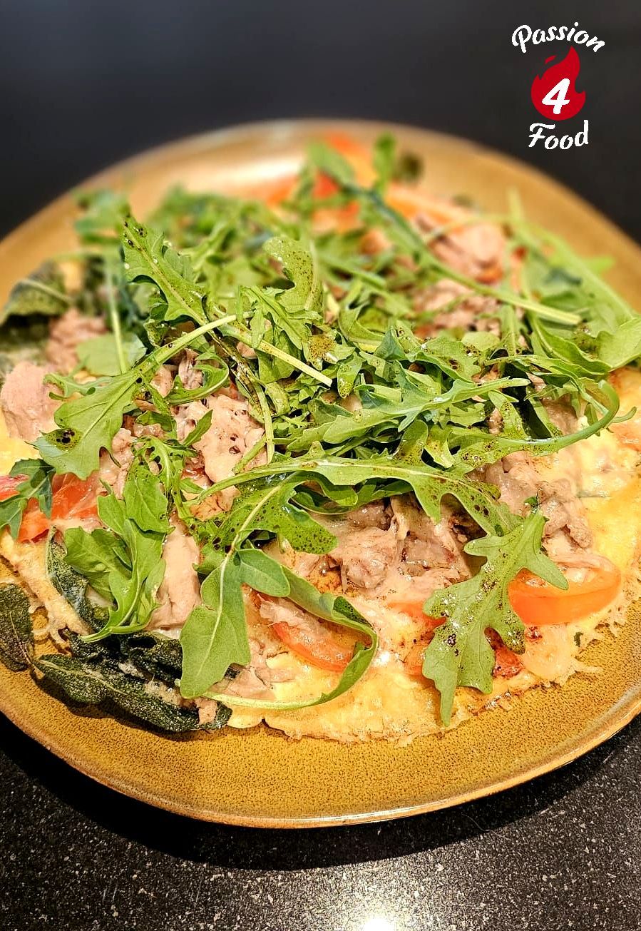 Frittata con Tonno, Peperone Dolce  e Salvia