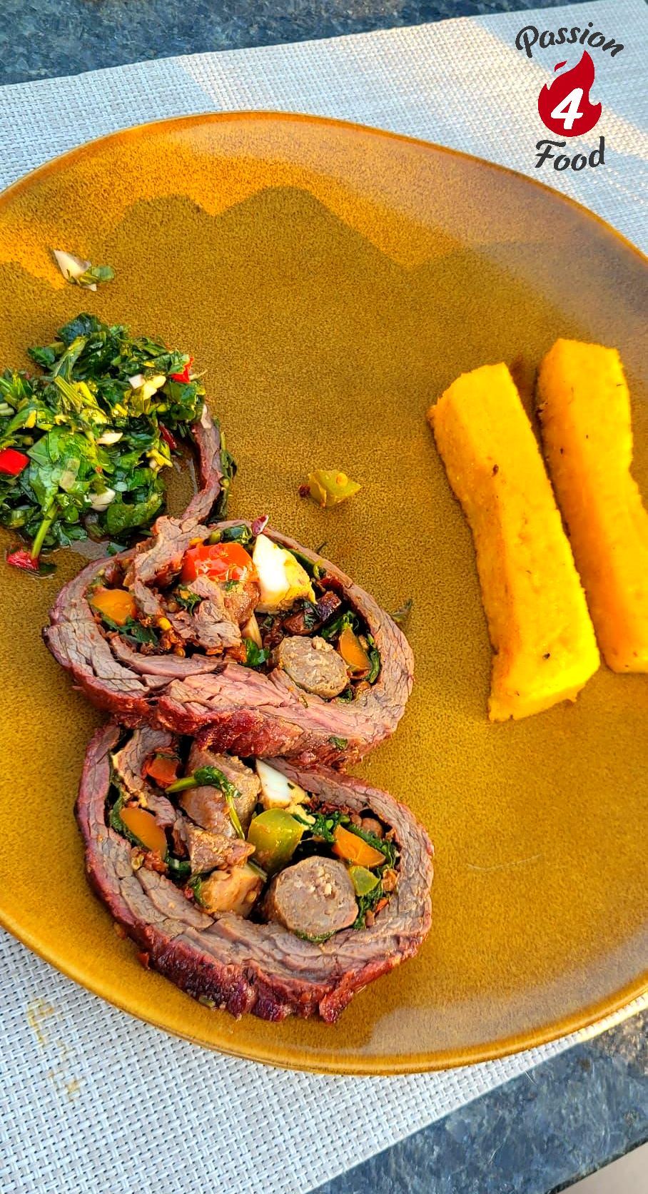Polenta frieten met matambre