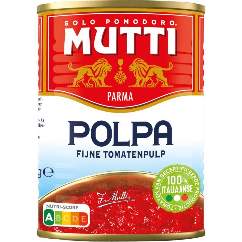 Mutti Polpa fijne tomatenpulp Mutti Polpa fijne tomatenpulp