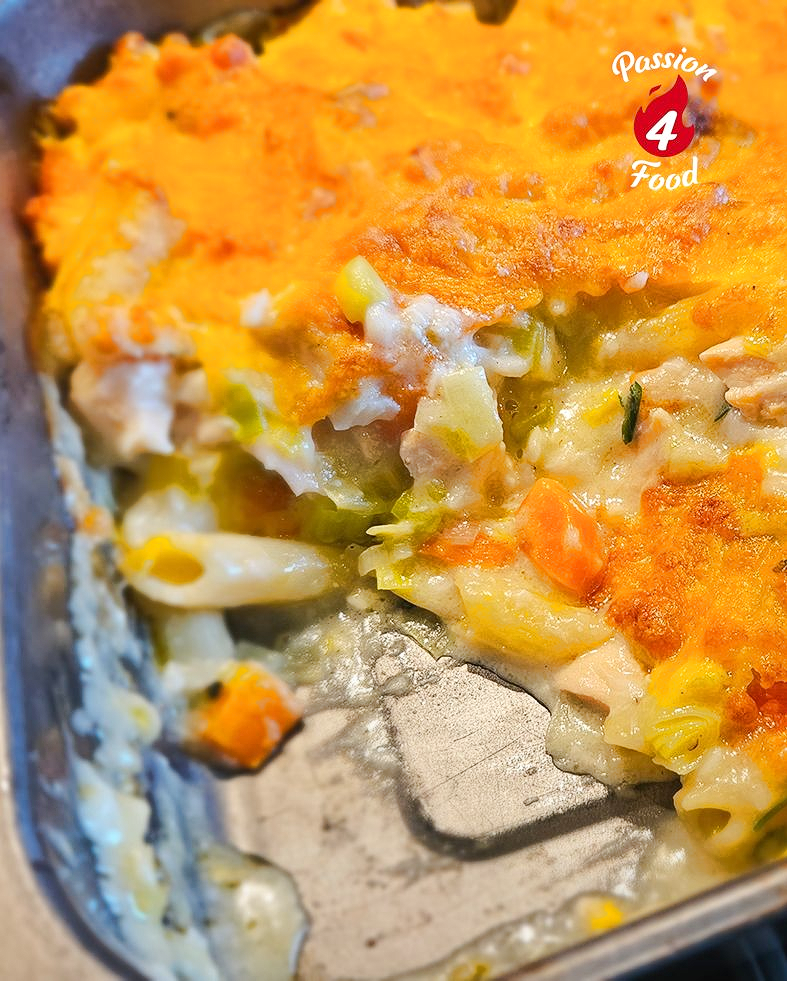 Pasta met vis schotel