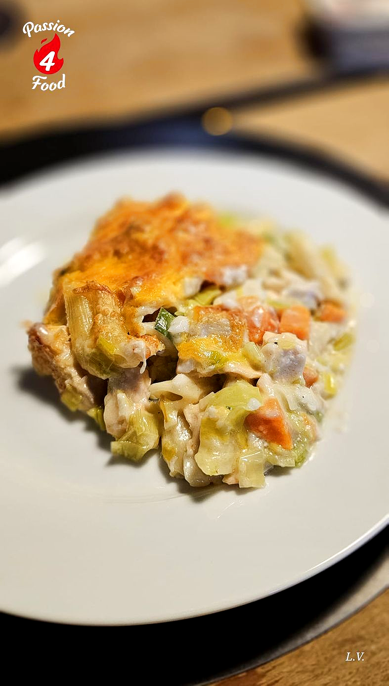 Pasta met vis schotel