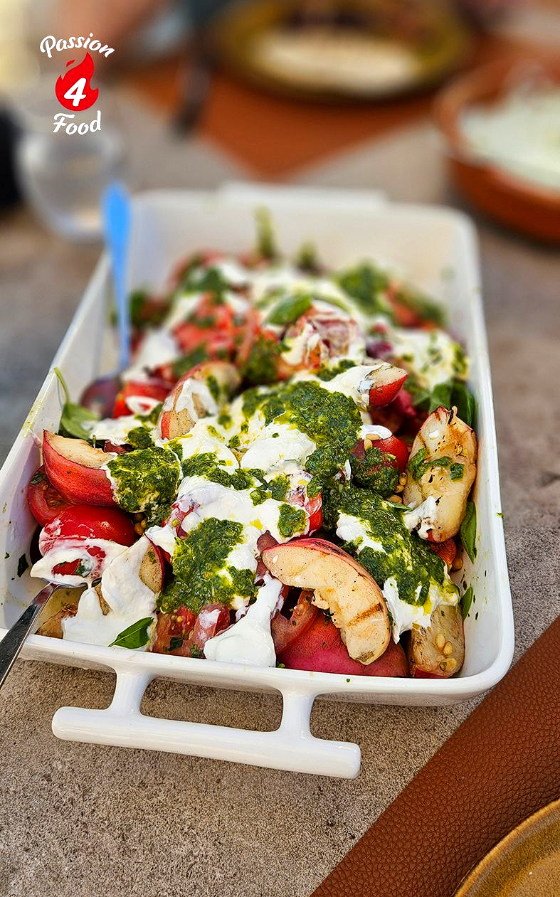 Perzik-Burrata Salade