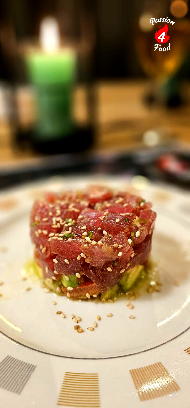 Tartar de tuna rojo tapa