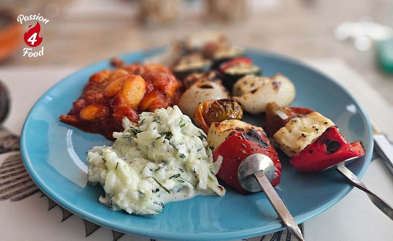 Vegetarische Souvlaki
