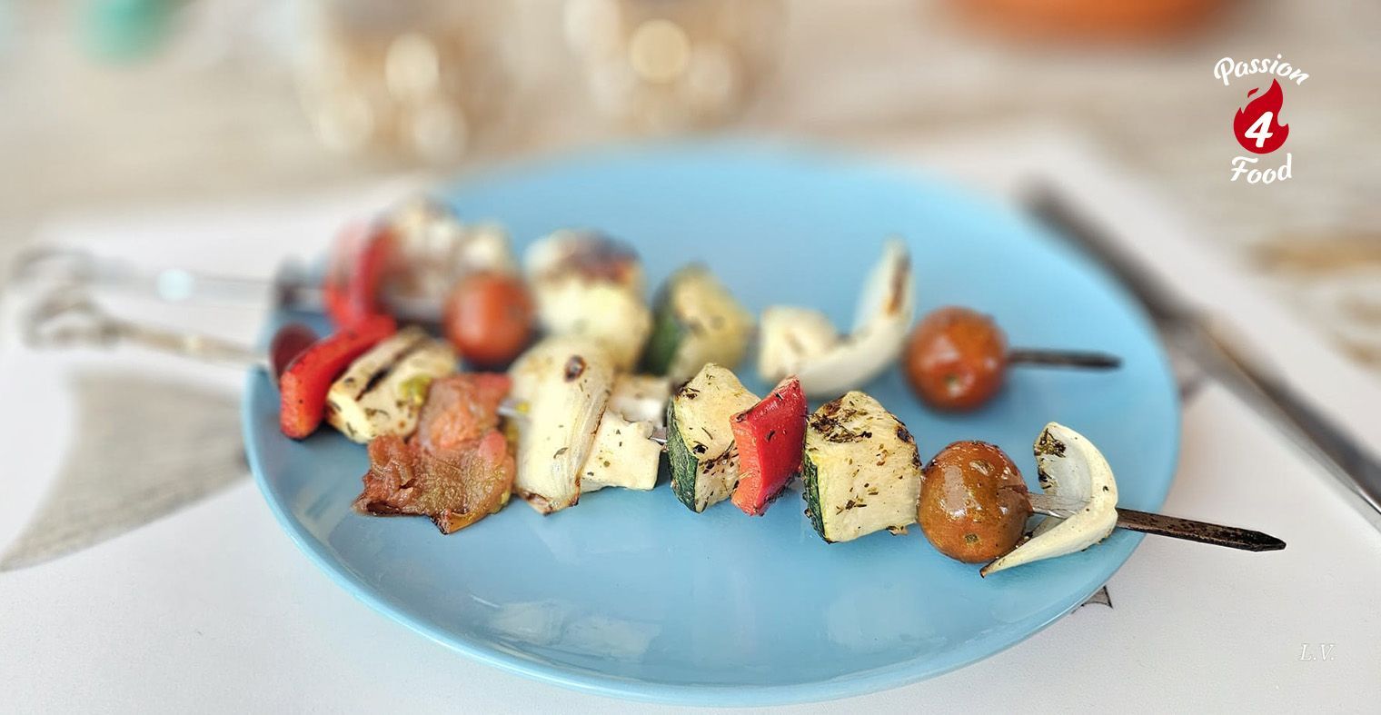 Vegetarische Souvlaki
