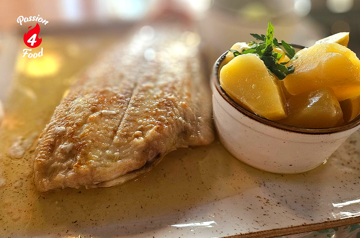 Zeetong Meunière met Peterselieaardappelen en Romige Komkommersalade