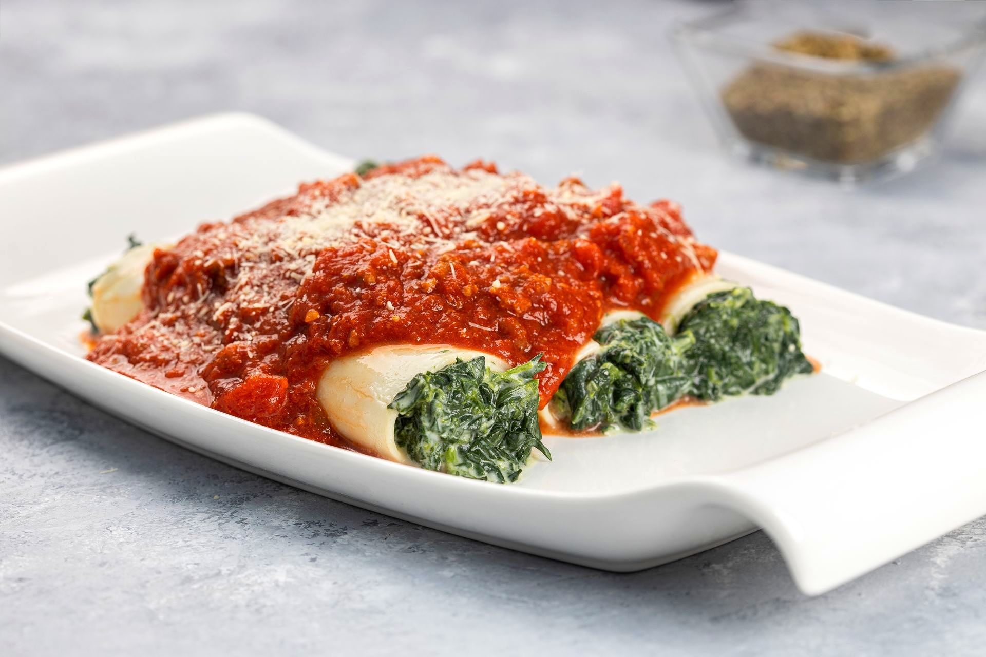Cannelloni met Ricotta en Spinazie