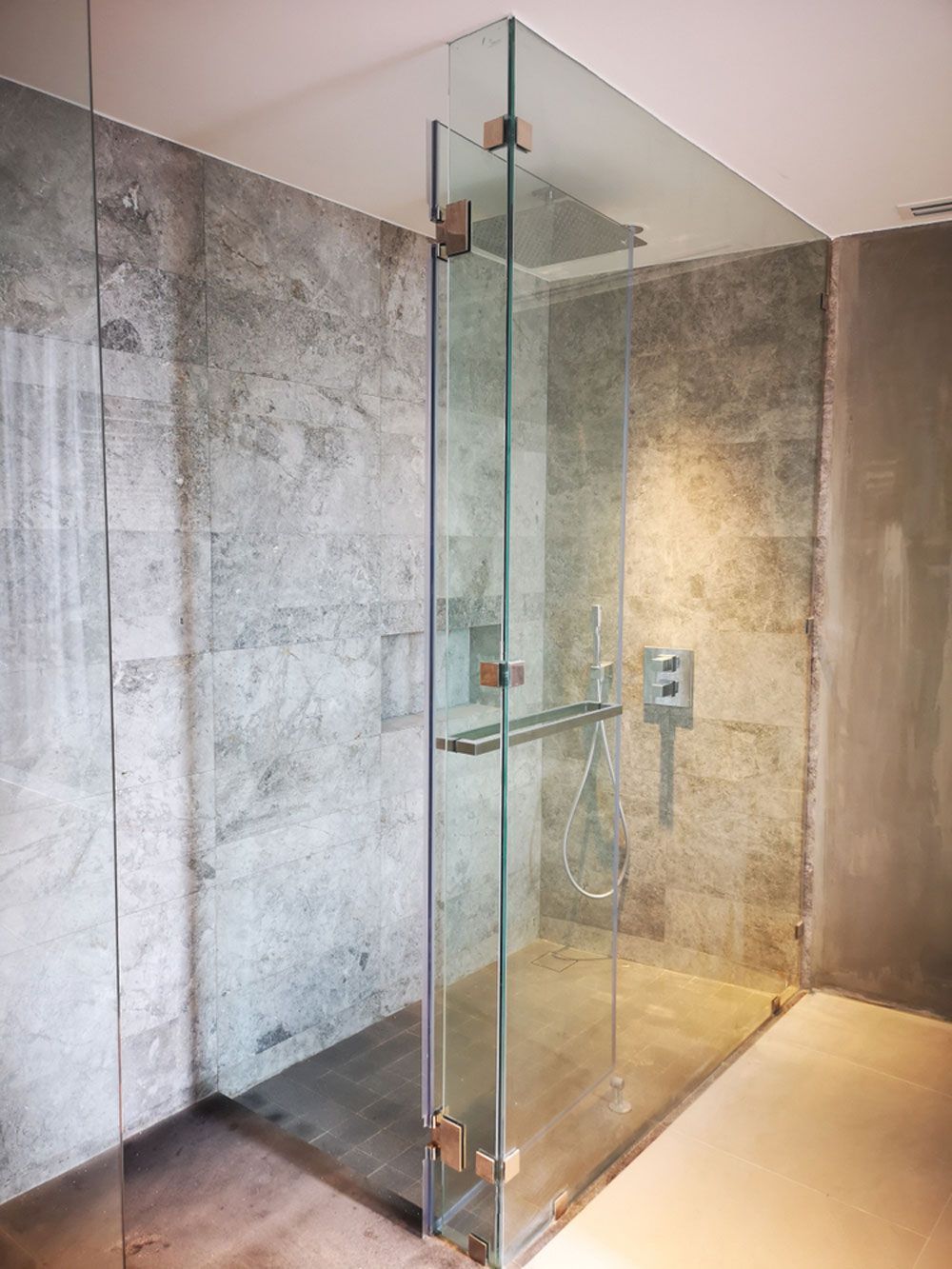 A Newly Installed Shower Screen