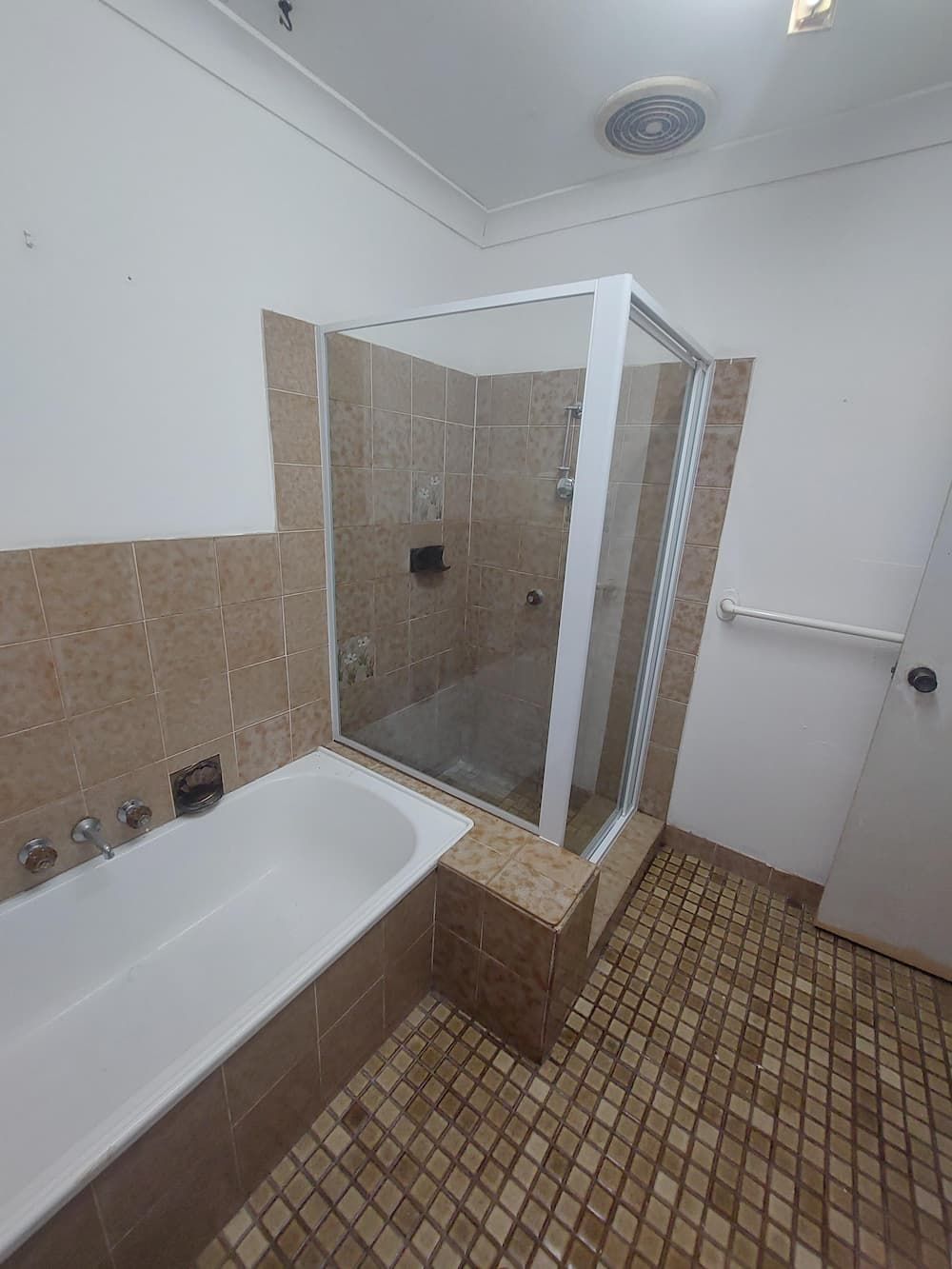 Shower Room With White Panel — ASAP Glass Pty Ltd