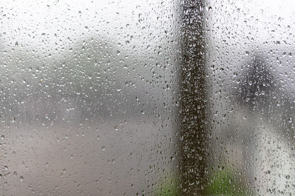 Raindrops on Outside Of Window - Glass Door Repairs in Gold Coast, QLD