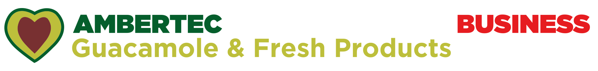 Un logotipo para el guacamole y los productos frescos de Ambertec.