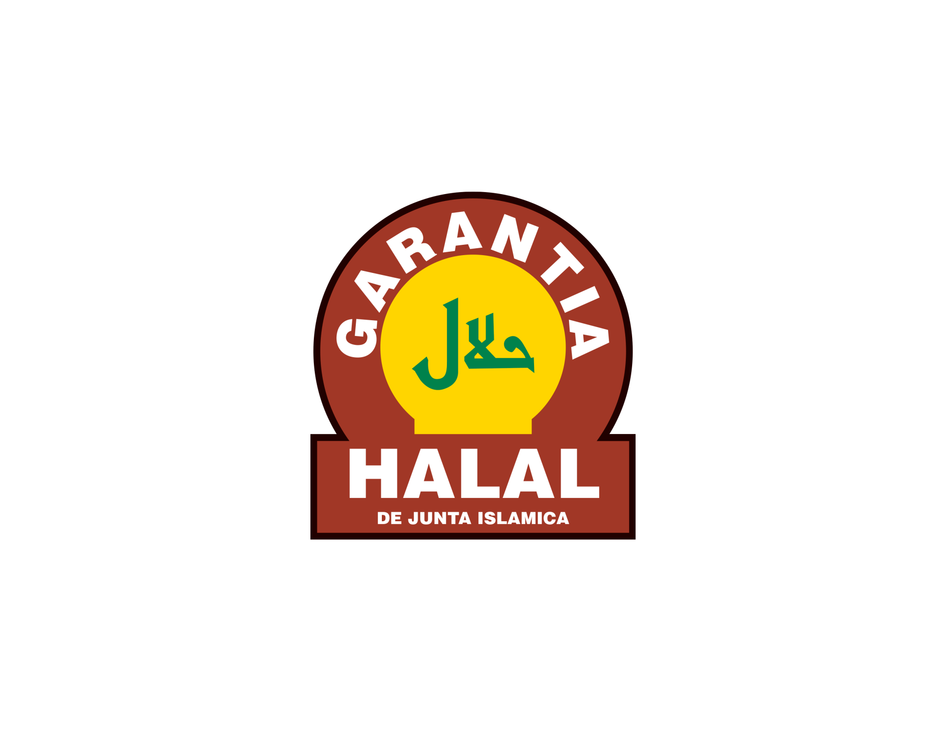 Un logotipo para una empresa llamada garantía halal.