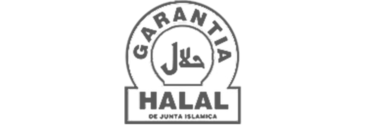 Un logotipo en blanco y negro que dice halal.