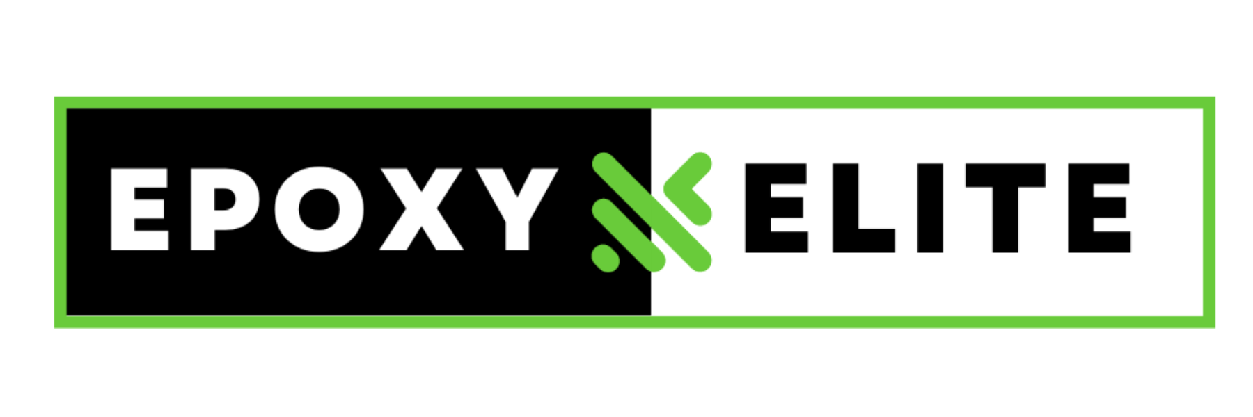 A black and white logo for a company called epoxy elite.