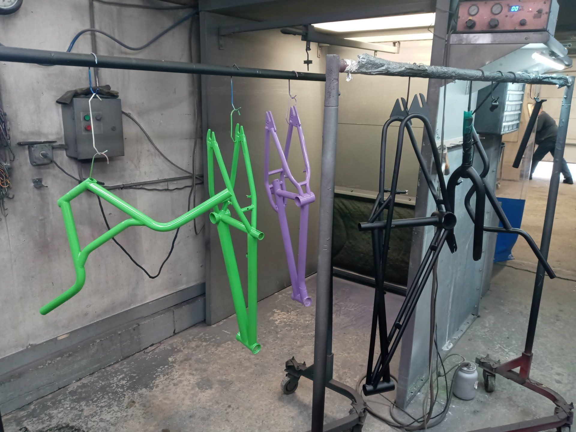 Powder Coated Green Bike