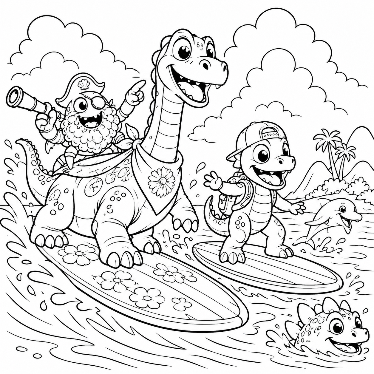 Roary The Raptor Free Coloring Pages
