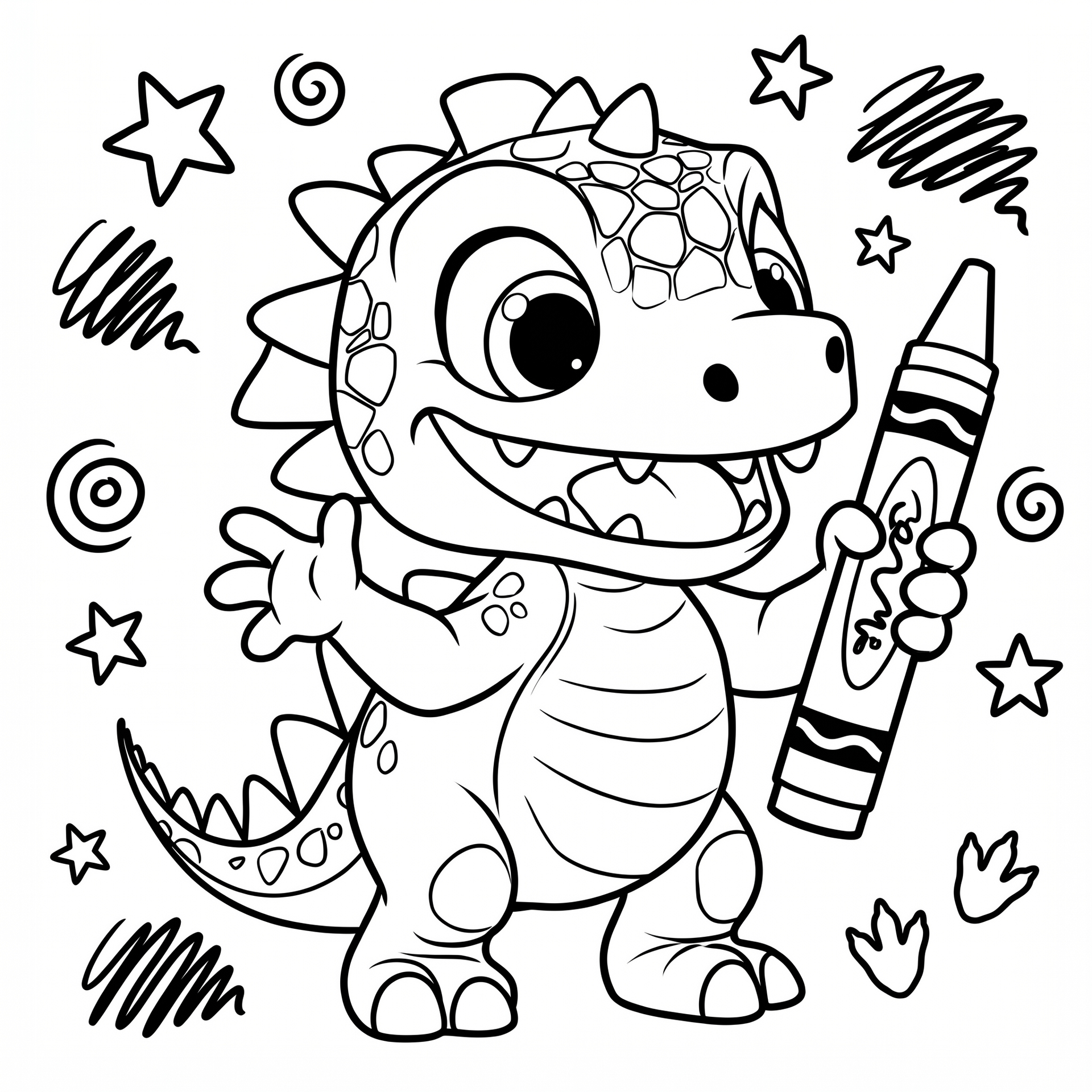 Roary The Raptor Free Coloring Pages