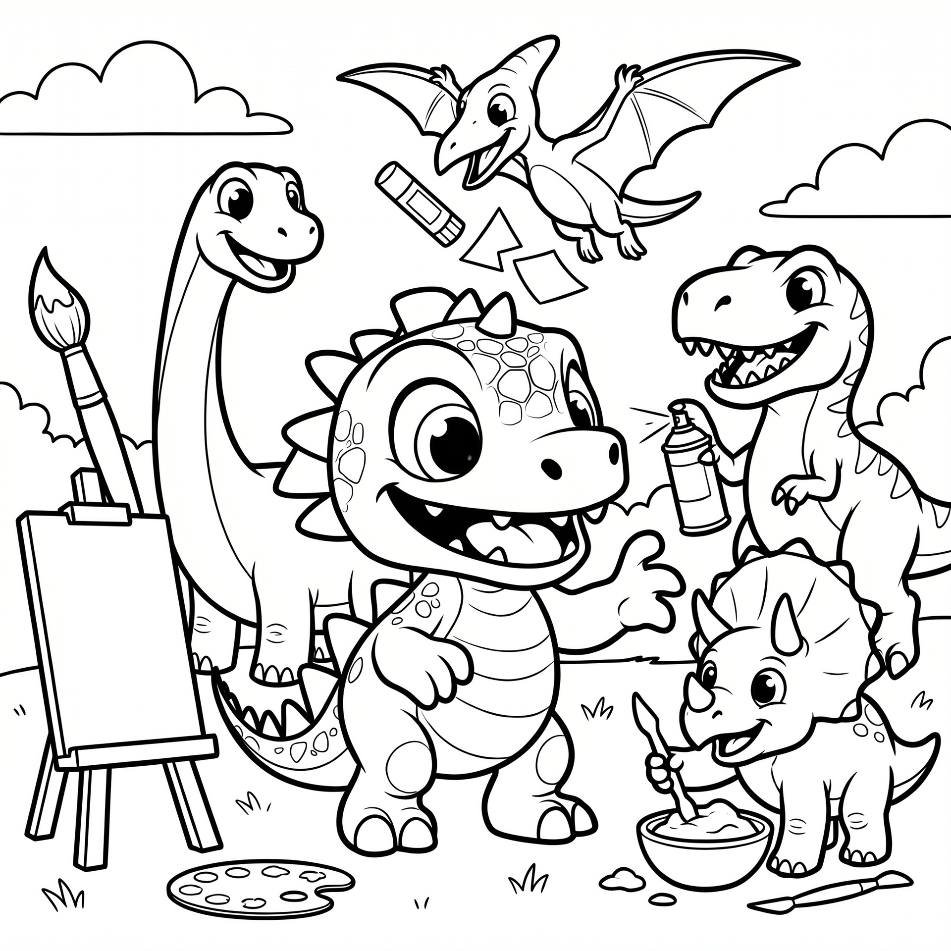 Roary The Raptor Free Coloring Pages