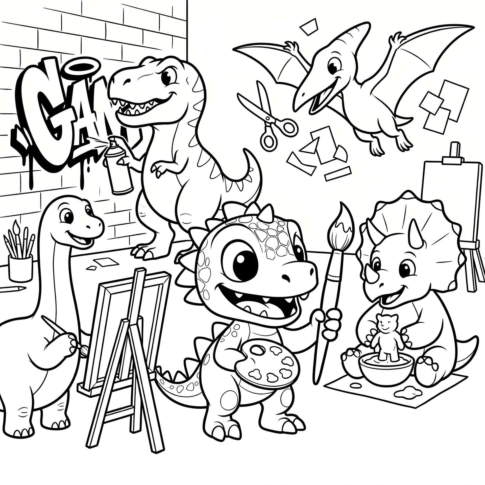 Roary The Raptor Free Coloring Pages