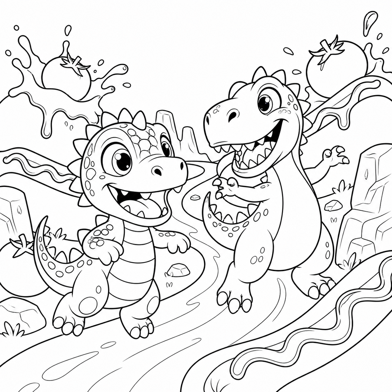 Roary The Raptor Free Coloring Pages