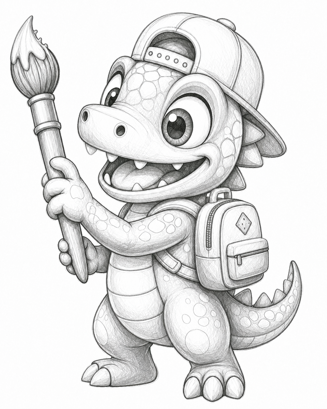 Roary The Raptor Sketch