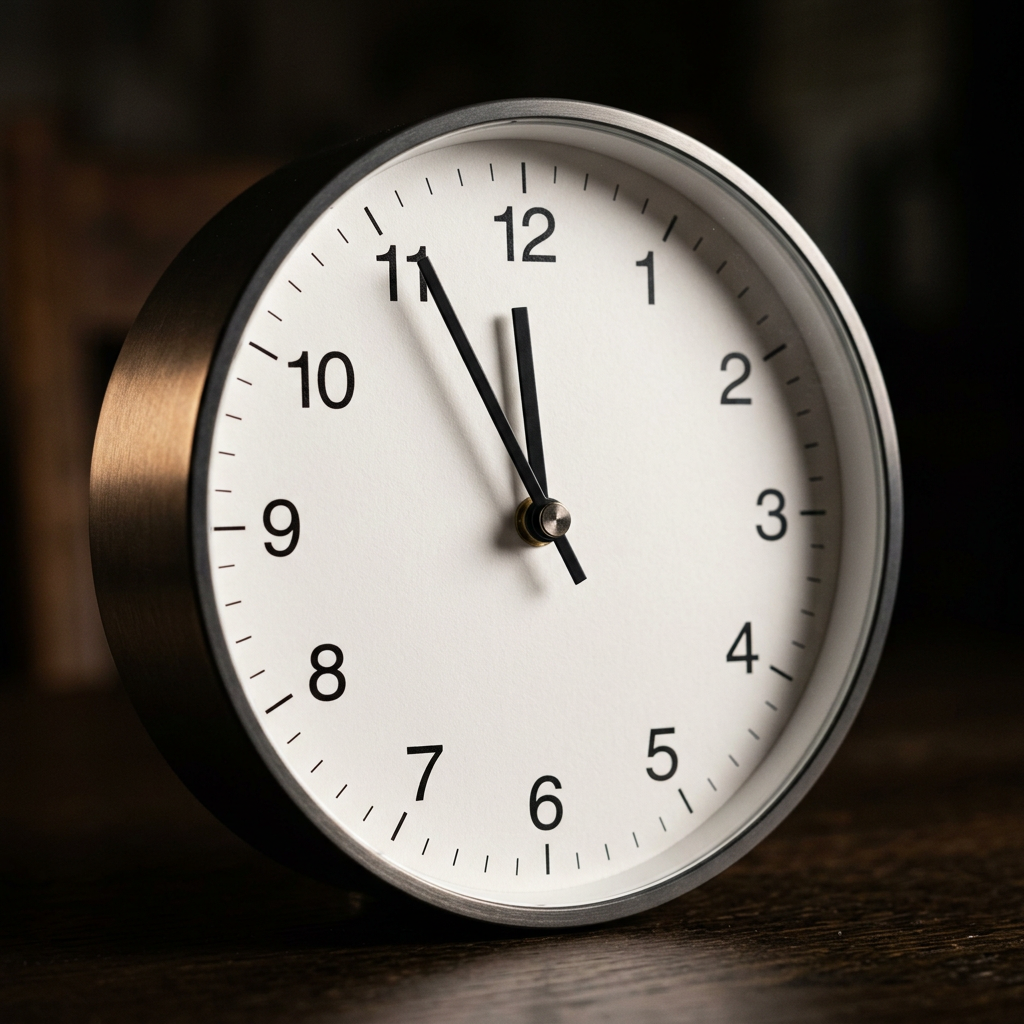 Clock representing 1 business day response time for timeshare exit consultation inquiries submitted to Axe My Timeshare
