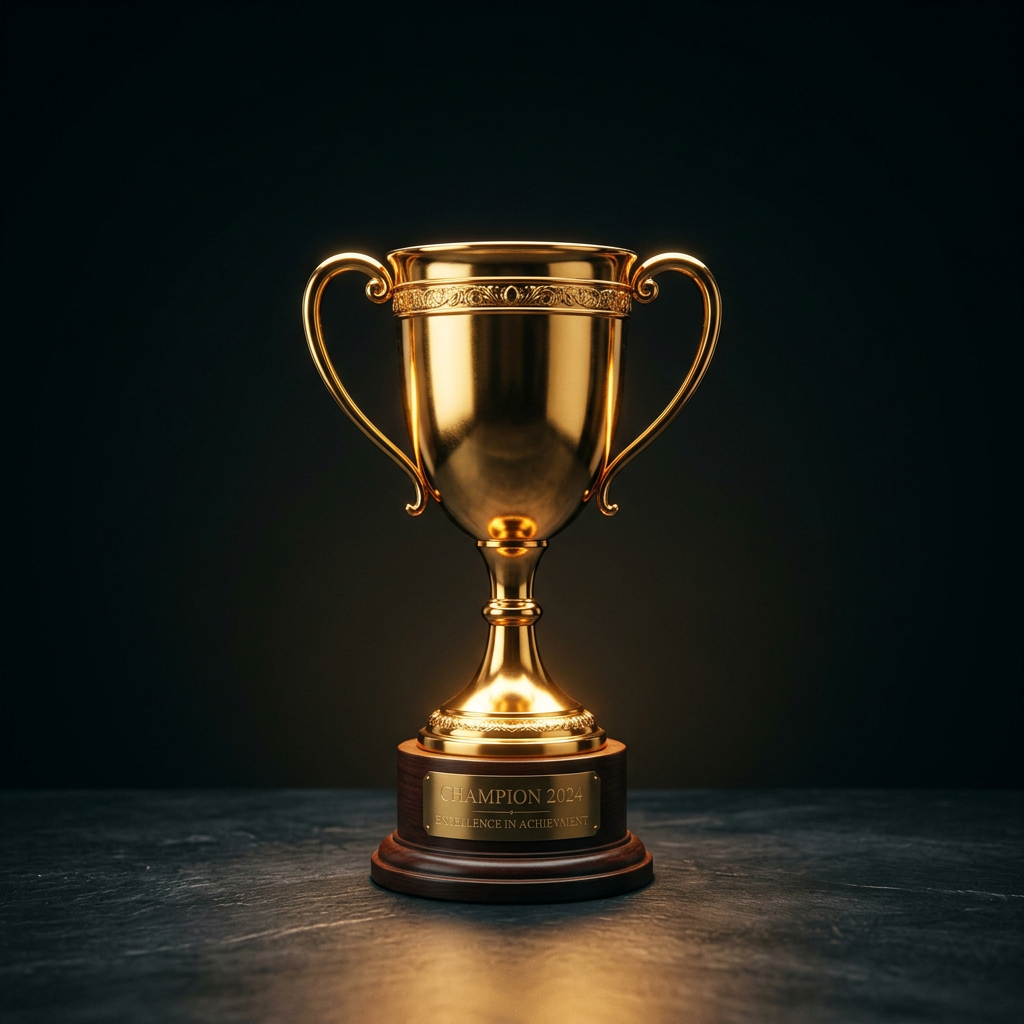 Gold trophy representing 1200 plus successful timeshare contract exits helped by Axe My Timeshare nationwide
