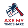 Axe My Timeshare logo — timeshare exit help for trapped owners