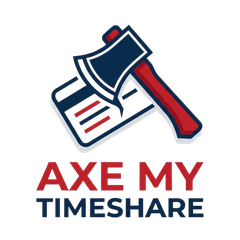 Axe My Timeshare logo — timeshare exit help for trapped owners