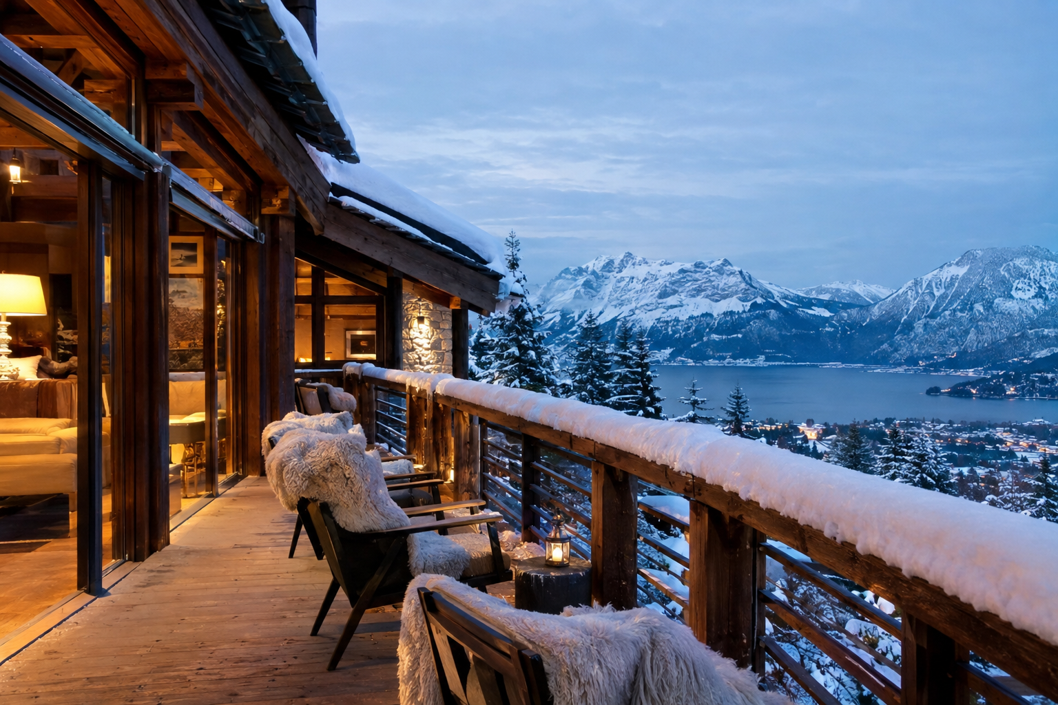 Marriott's Timber Lodge villa balcony near Heavenly Mountain in South Lake Tahoe