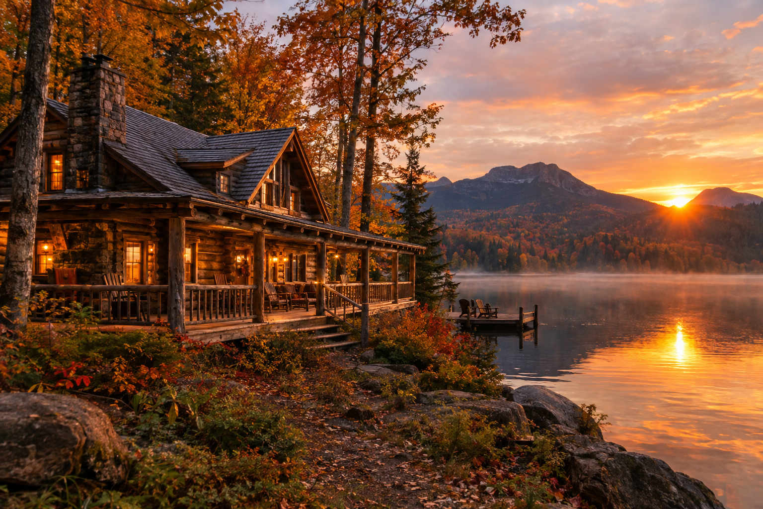 Wilderness Club at Big Cedar lodge cabin overlooking Table Rock Lake in the Ozarks