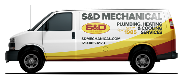 White van with company logo