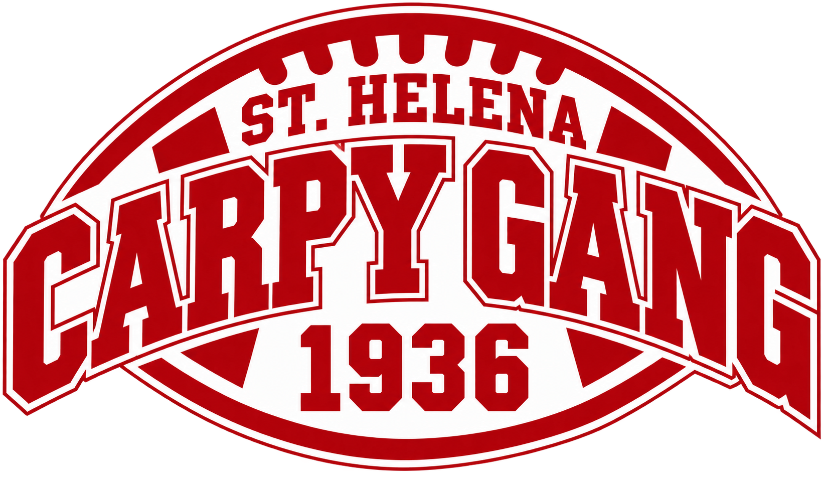 Logo for St. Helena Carpy Gang Flag Football