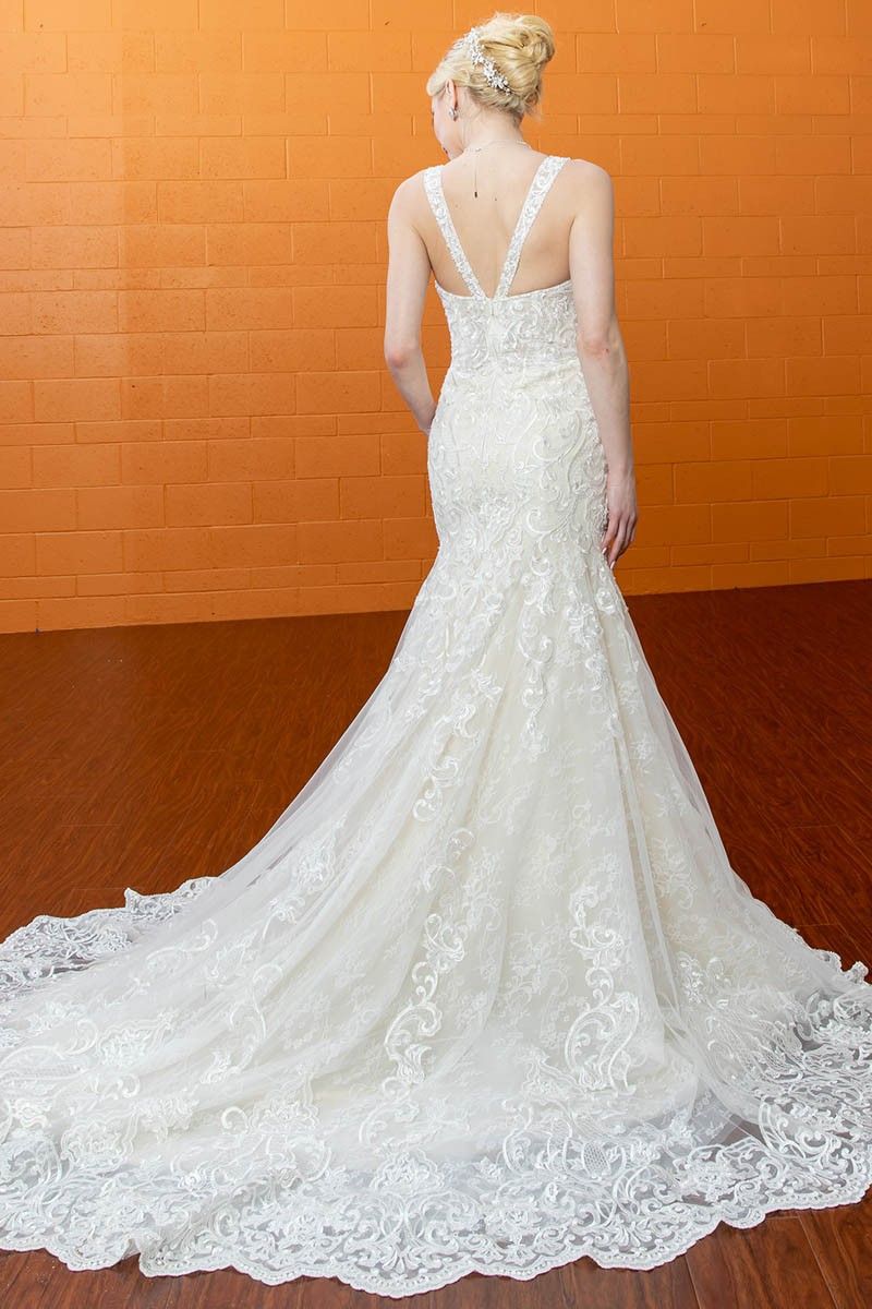 Whispers of Lace V-Neck Bridal Gown