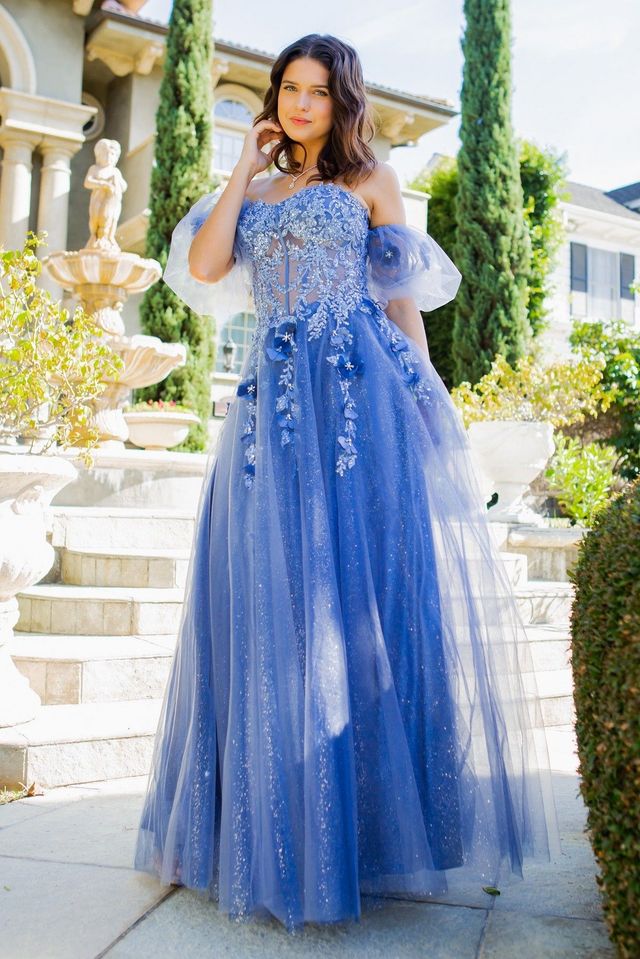 smokey blue dress CD297 it holds its shape through hours of standing Prom Smokey Blue Bridesmaid Dresses