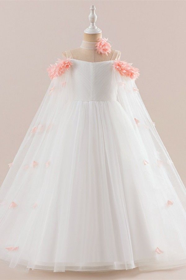 Girls’ Floral  Princess Dress –Flower Girl, Formal & Communion