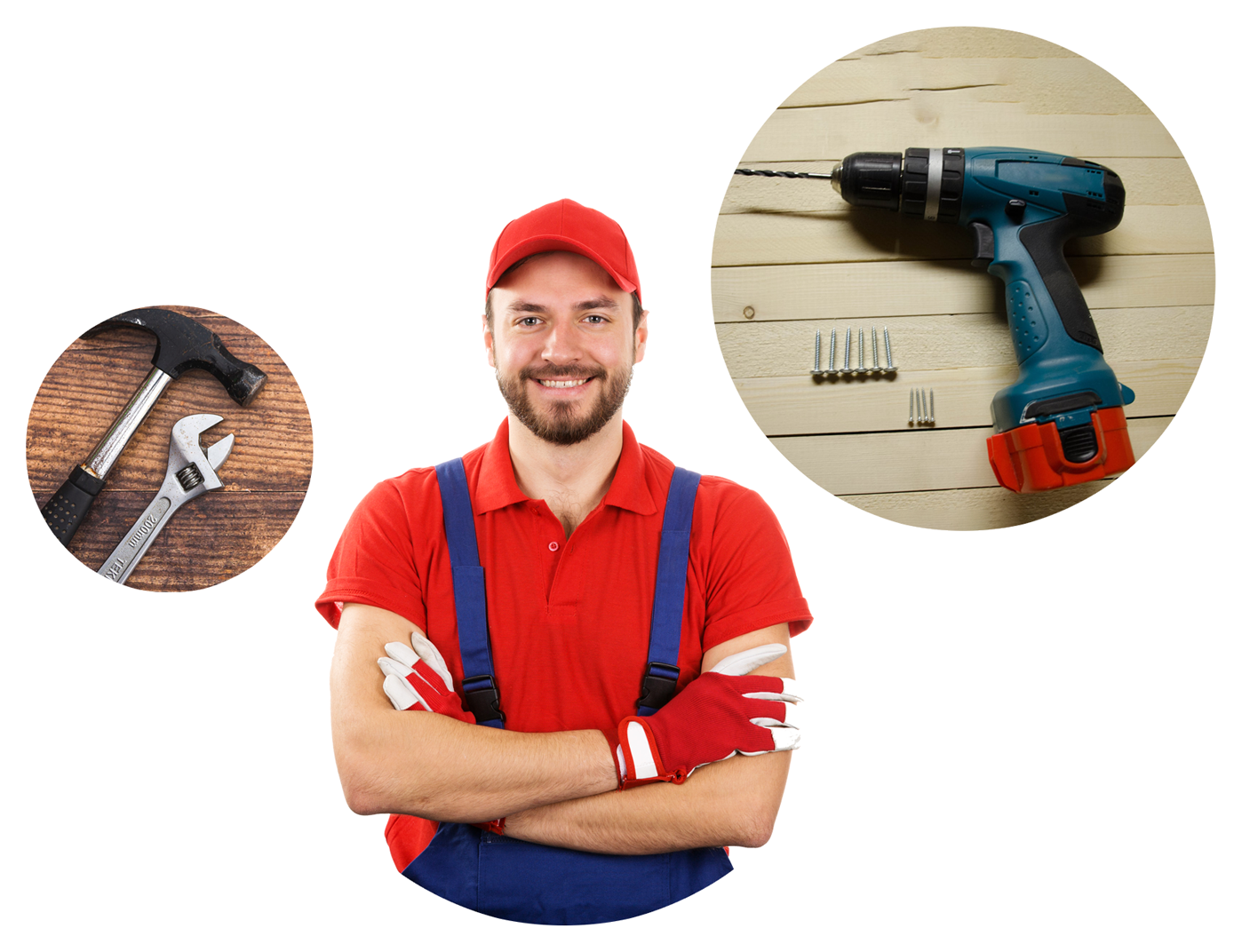 Handyman with assorted tools in Lacey Township NJ Handyman Services in Lacey Township NJ