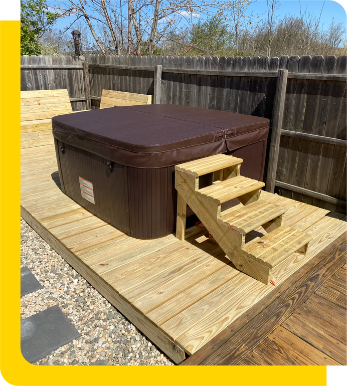 Deck Builders, Stairs For Hot Tub.